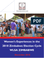 Women's Experience in the 2018 Zimbabwe Election Cycle