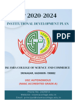 I D P 2 0 2 0 - 2 0 2 4 Islamia College of Science & Commerce, Srinagar