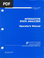 Uanalyst 2000 Model 2100 Interactive State Analyzer Operators Manual 198601