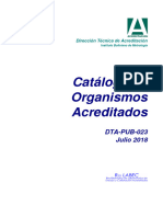 Dta-Pub-023 V16 Catalogo Acreditacion Actulizado Al 18 de Julio de 2018