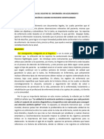 Discurso Tesis Importancia Del REGISTRO DE ENFERMERÍA