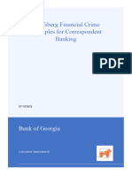 Wolfsberg Financial Crime Principles For Correspondent Banking (Referate)