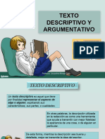 Texto Descriptivo y Argumentativo