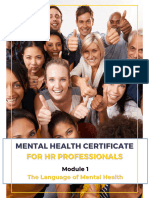 Mental Health Certificate For HR Professionals - Module 1