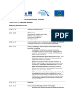 (Draft WE) Agenda-PA3 Conference Timisoara 9-10 November