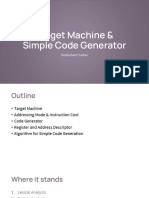 Target Machine & Simple Code Generator