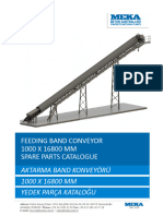 1000 X 16800 Feeding Band Conveyor - Besleme Band Konveyörü