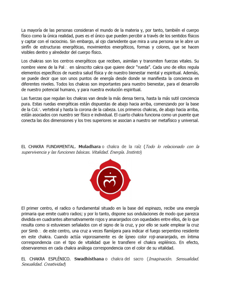 Colores de los Chakras y su Significado | PDF | Color