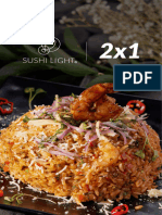 Carta Sushi Light 2x1 2023