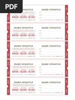 Raffle Ticket Template 2 | PDF | Fundraising