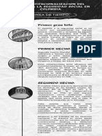 Infografía de Historia Línea de Tiempo Cronológica Recortes de Papel Sencilla Blanco y Negro-1