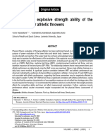 Evaluation of Explosive Strength Ability of The Up