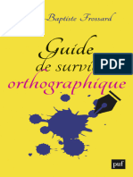 Guide de Survie Orthographique (Jean-Baptiste Frossard)