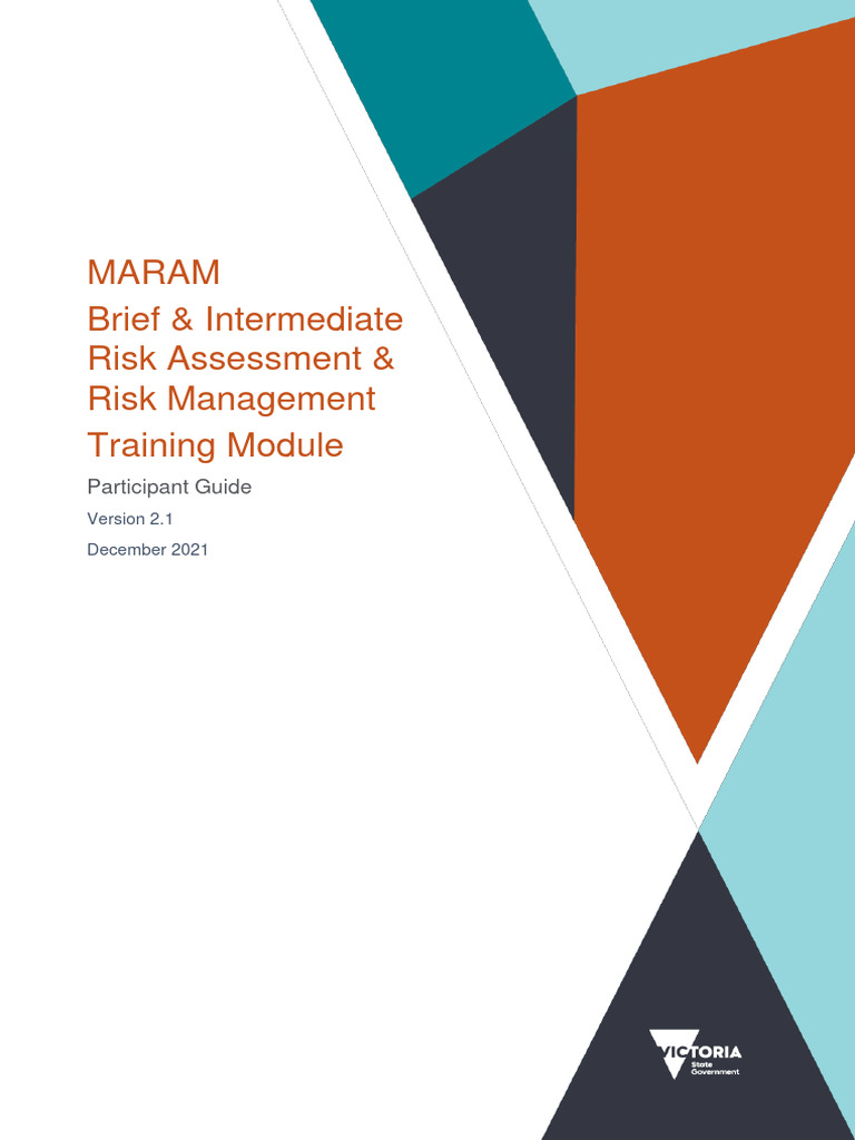 MARAM Risk Assessment Training Guide | PDF | Self-Improvement