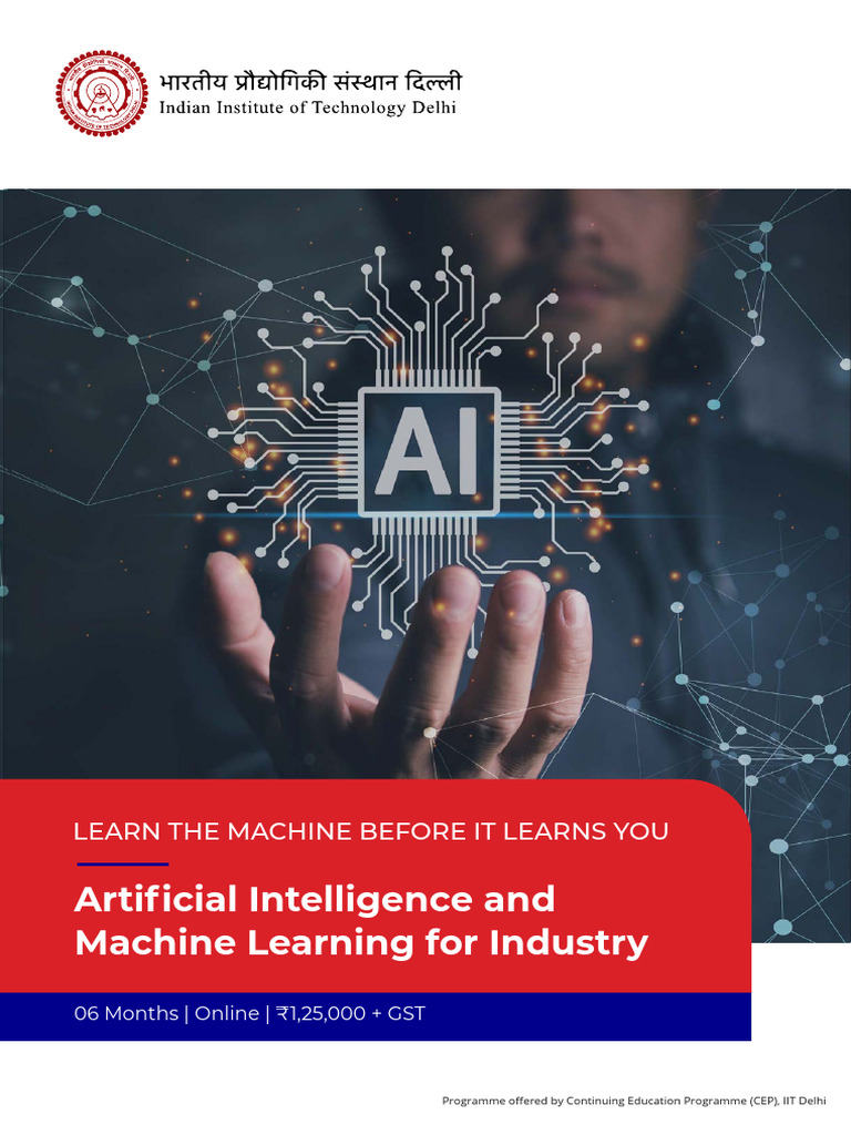 IITD AIML Brochure 31st Dec | PDF | Machine Learning | Artificial ...