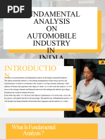 Fundamental Analysis On Automobile Industry