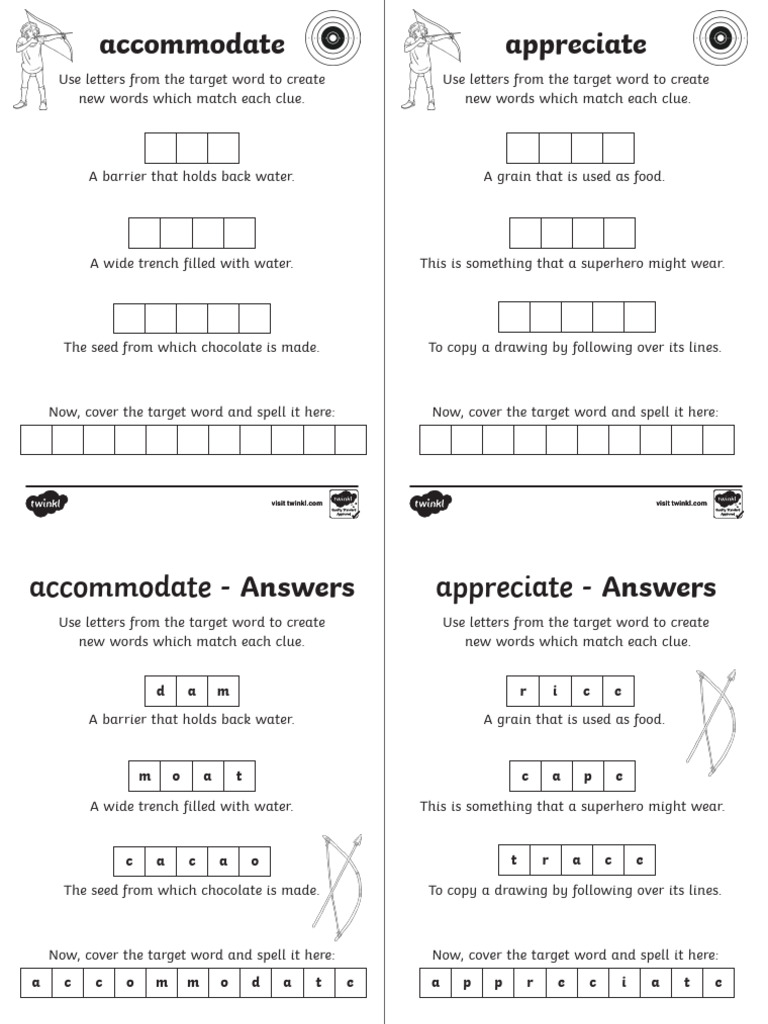 Vocabulary Word Games for Kids | PDF