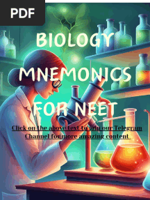 Biology Mnemonics For NEET