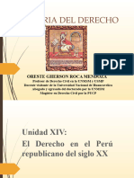 HGD Unidad XIV - El Perú en El Siglo XX (Derecho Constitucional y Derecho Civil)