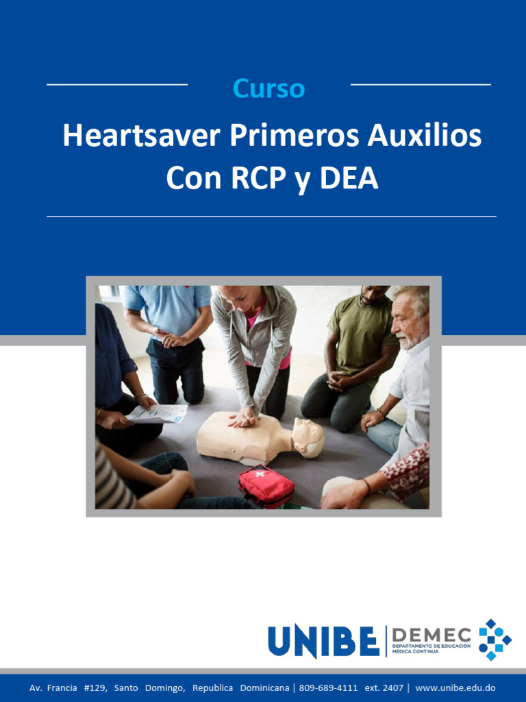 Curso RCP y DEA en Primeros Auxilios | PDF | Reanimación cardiopulmonar ...