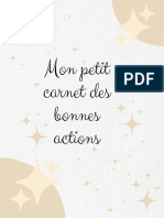 Mon Petit Carnet Des Bonnes Actions (Version Garçon)