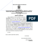 Audiencia Conciliatoria y Constancia de Secretaria T-2-Nº 95