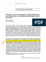 1991 Discourse On The Development of EEG Diagnostics and Biofeedback For Attention-Deficit Hyperactivity Disorders