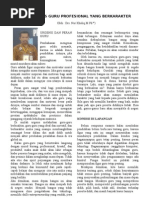 Download Menggagas Guru Profesional Yang Berkarakter Artikel by Nur Kholiq SN70797331 doc pdf