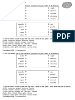 CM1 Les Synonymes Exercices