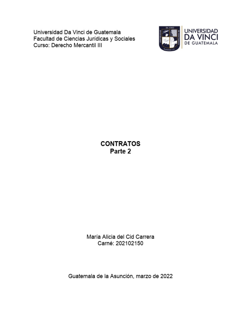 Contratos Mercantiles en Guatemala | PDF | Seguro | Reaseguro