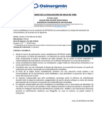 N° P011-2024 Un (01) Practicante Profesional División de Supervisión de Gas Natural