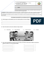 Avaliação Diagnóstica EFI - Turma 52-53