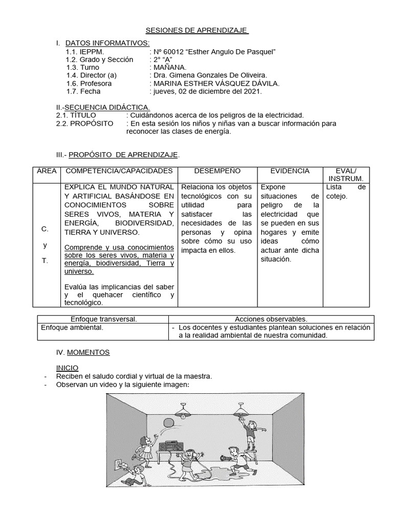Peligros de la Electricidad en Clase | PDF | Enchufes y tomas de ...