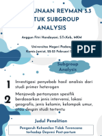 Materi Anggun FH - RevMan Subgroup Analysis Update