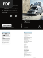 2019 Sprinter Operators Manual