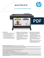 Impresora HP Designjet T650 de 36 Pulgadas