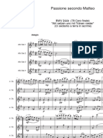 Bach Passione Secondo Matteo - Score