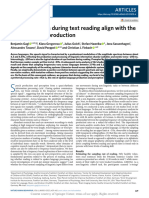 Eye Movements During Text Reading Align With The R