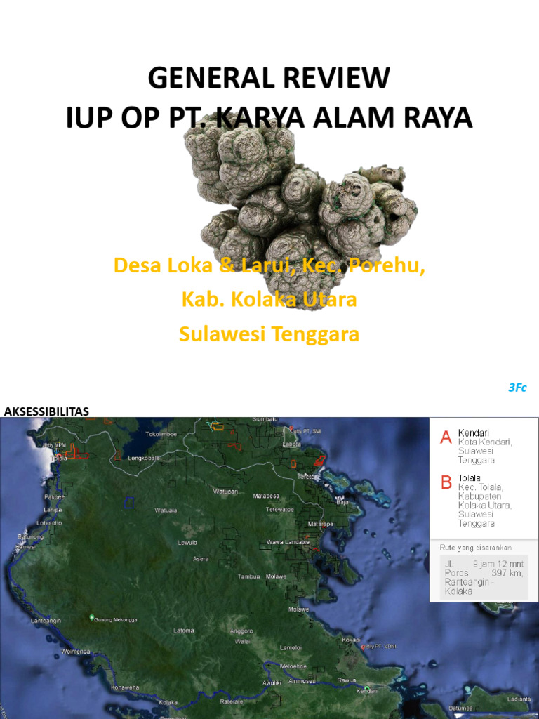 Potensi Nikel PT. Karya Alam Raya | PDF