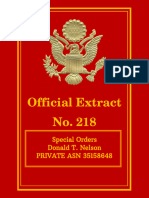 158th Field Artillery Official Extract No. 218