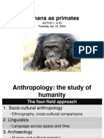 Class 3 - Humans As Primates