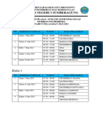 JADWAL Semester Genap KURIKULUM MERDEKA 2023 SDN 3 SUMBERAGUNG