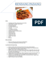 Resep Rendang Padang