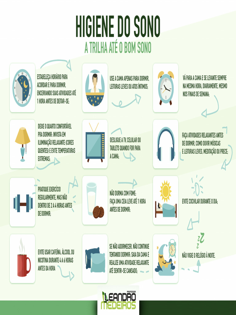 Flashcard Higiene Do Sono Pdf