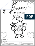 Avaliação Diagnostica Matemática 4º e E5º Ano