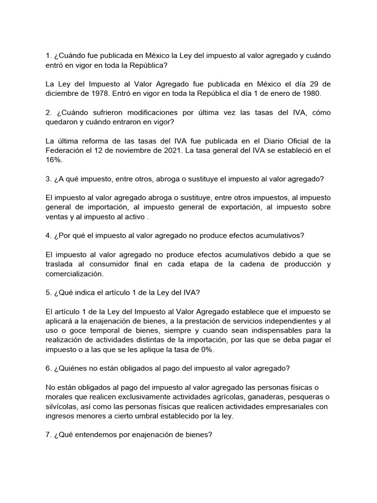 Ley Iva | PDF | Impuesto al valor agregado | Impuestos