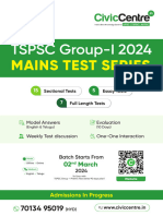 TSPSC Group-I 2024 Mains Test Series