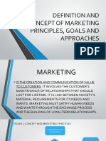 Definition and Concept of Marketing Principles, Goals