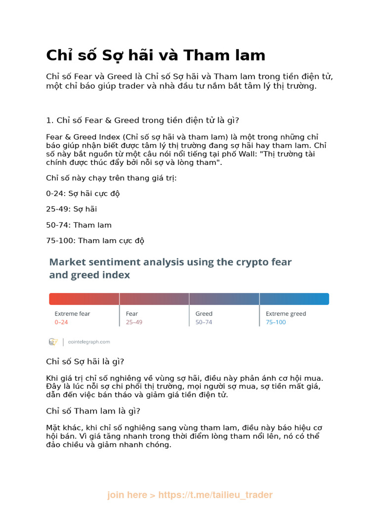 Chỉ số Sợ hãi & Tham lam | PDF
