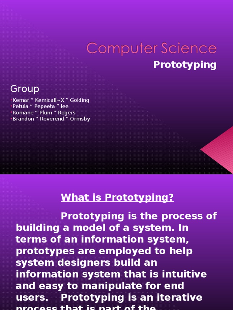 Computer Science PDF Software Prototyping Prototype